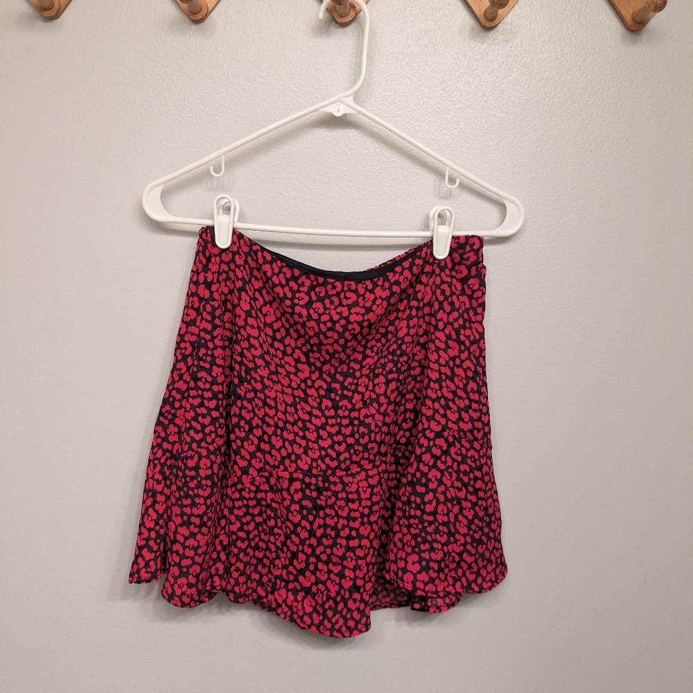 Mi Ami Animal Print Pink Skirt - Size Small